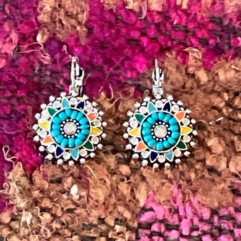 Colorful Mandala Earrings - Picture 7 of 9